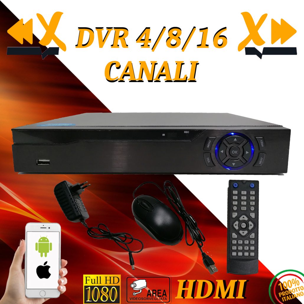 DVR 4-8-16 Canali 6 IN 1 HDMI 1080P Cloud Videosorveglianza IBRIDO TVCC XMEYE