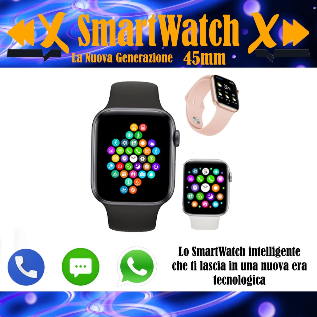 Orologio Smartwatch intelligente bluetooth 8Max serie 2023 ultima generazione touchscreen
