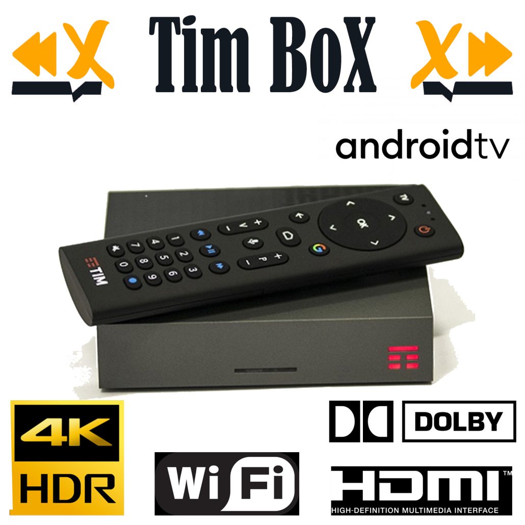 Decoder Tim Box 32 GB TimVision 4K wifi Hdmi Android Digitale Terrestre DVB-T2
