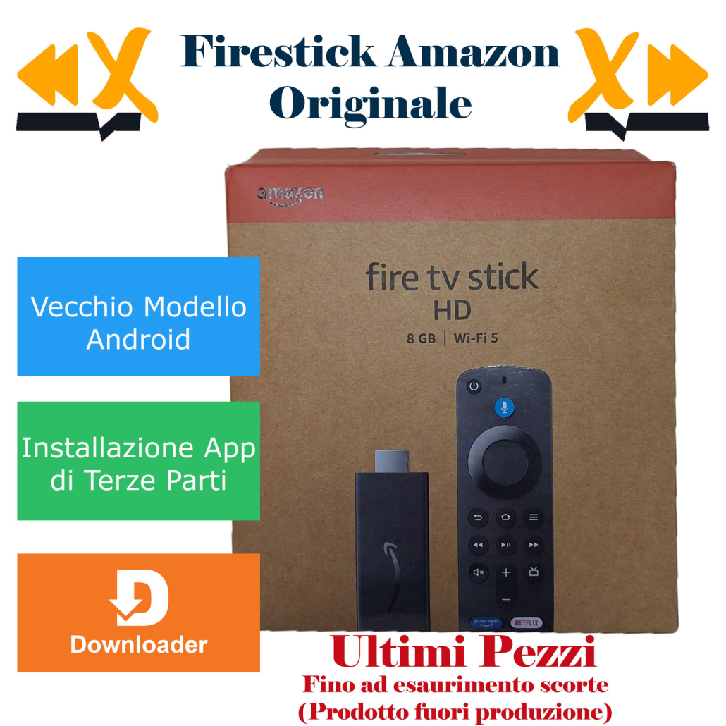 FireStick Amazon TV Chiavetta HDMI, App Downloader Streaming, telecomando vocale Alexa